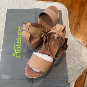 Antelope 132 Bardot t strap wedges